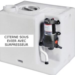 Citerne sous évier avec surpresseur
